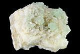 Fluorite with Manganese Inclusions on Quartz - Arizona #133666-1